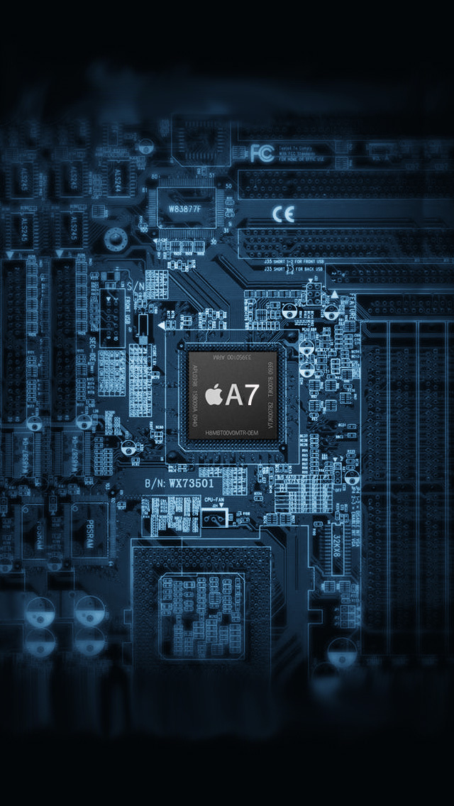 A7 Chip Wallpaper for iP5S