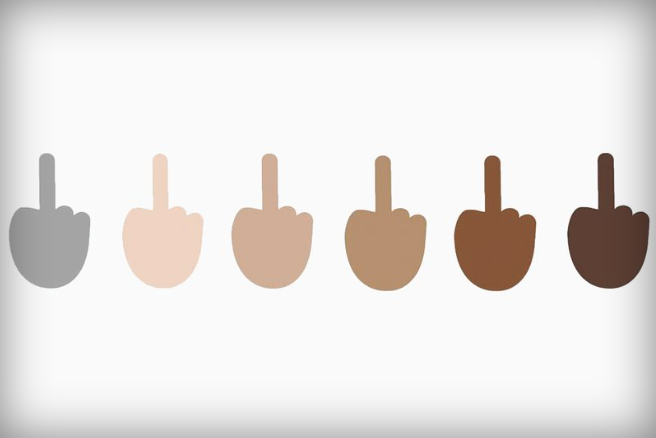 Windows 10 Stinkefinger Emoji