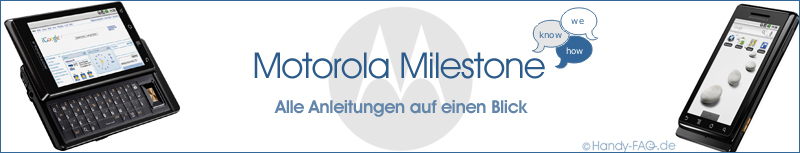 Motorola Milestone Anleitungen
