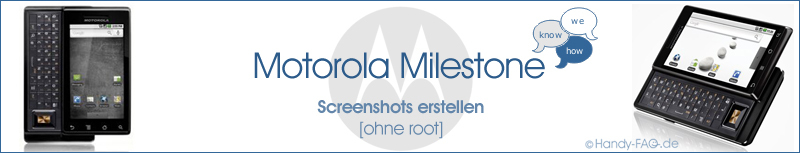 Motorola Milestone Anleitung Screenshot ohne
