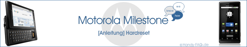 Motorola Milestone Anleitung Hardreset
