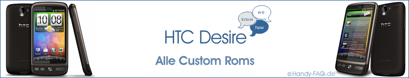 HTC Desire Alle Roms