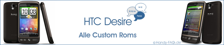htc desire alle custom roms