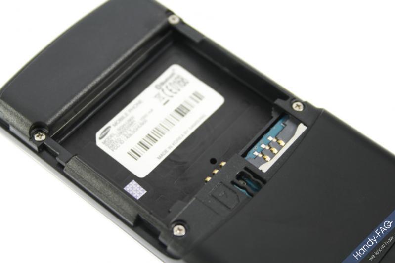 Samsung U900 Akkuschacht