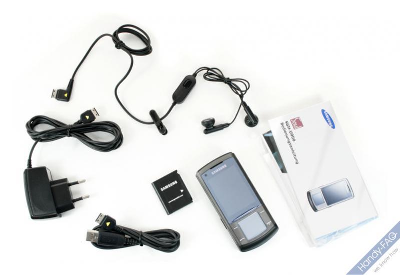 Samsung U900 Lieferumfang