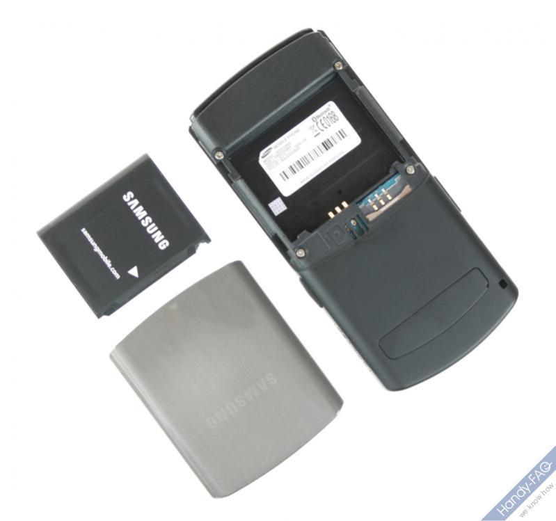 Samsung U900 Rückseite