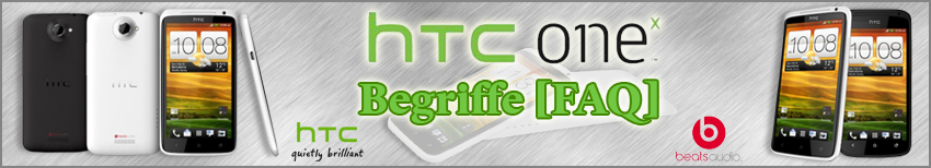 Banner HTC One X Begriffe