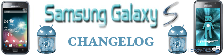 Galaxy S CM10 Changelog