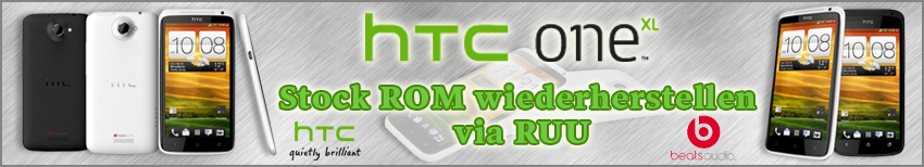 Banner HTC One XL Stock wiederherstellen