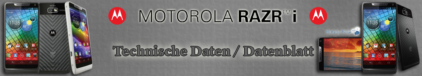 Banner Motorola Razr i  Datenblatt