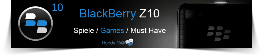 Banner BlackBerryZ10  Spiele