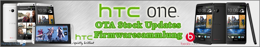 Banner HTC One OTA Stock Updates Firmwaresammlung