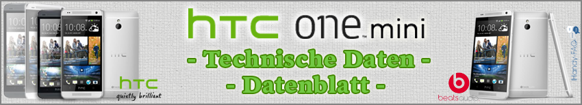 Banner HTC One Mini Technische Daten   Datenblatt