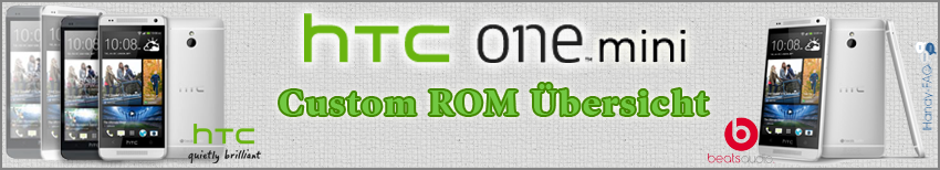 Banner HTC One Mini Custom ROM Übersicht