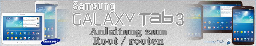 Banner Samsung Galaxy Tab3 Anleitung rooten