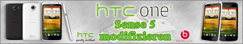 Banner HTC One X Sense5 modifizieren