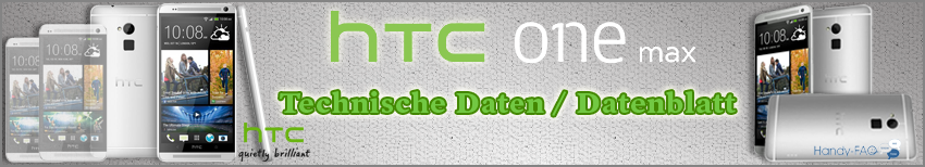 Banner HTC One Max Technische Daten   Datenblatt