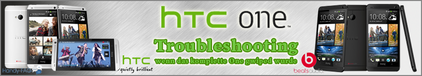 Banner HTC One Troubleshooting