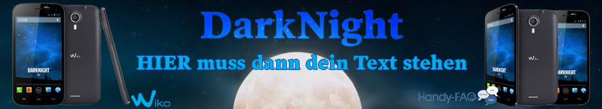 Banner Wiko DarkNight