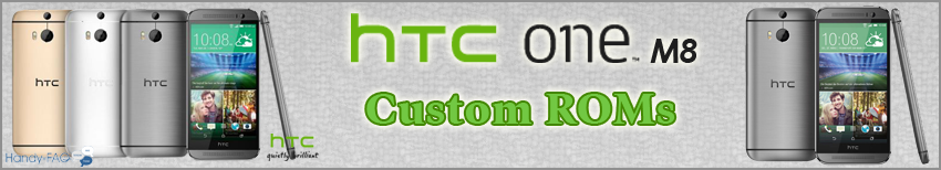 Banner HTC One M8 Custom ROMs