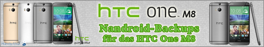 Banner HTC One M8 Nandroid Backups für M8