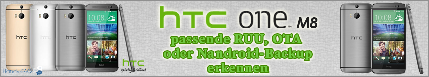 Banner HTC One M8 passendes erkennen