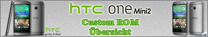 Banner HTC One Mini2 CustomROM Übersicht