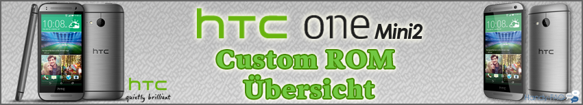 Banner HTC One Mini2 Custom ROM Übersicht